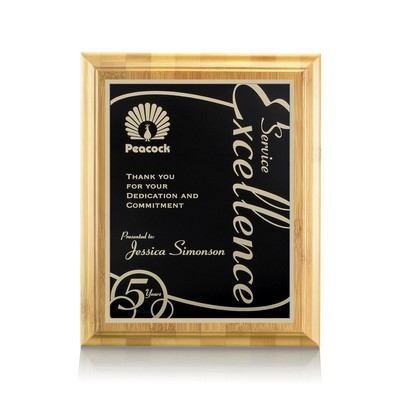 Bamboo/Marietta Plaque - Bamboo/Black 7"x9"