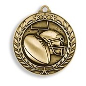 2.75" Wreath Award Football Medal