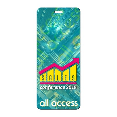 3" x 7" Press Pass / Lanyard Card