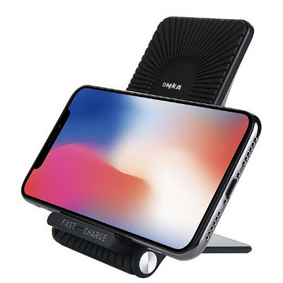 10W Phone Stand Wireless Charger w/Fan