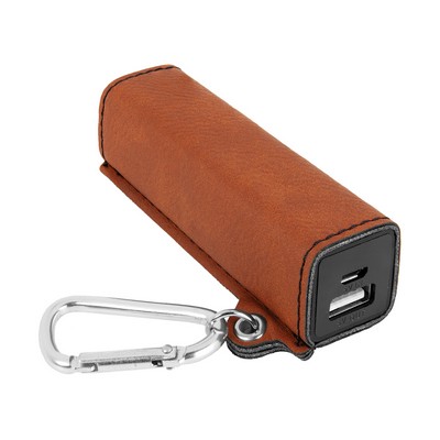 Rawhide Leatherette 2200mAh Power Bank w/USB Cord