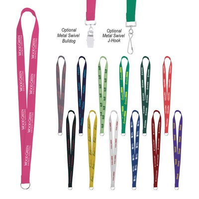 Sewn Screen Printed Polyester Value Lanyard