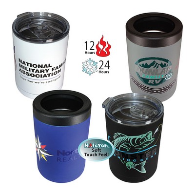 12 Oz. Halcyon® Tumbler/Can Cooler (FCD w/Varnish or Varnish Only)