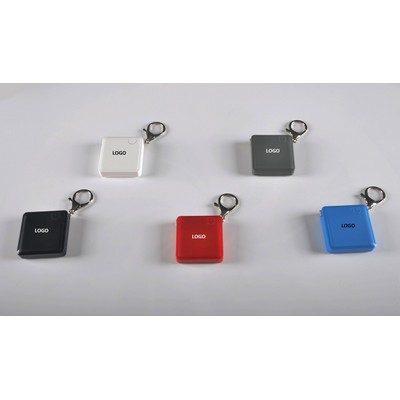 Mini Key Chain Power Bank w/2-in-1 Cable