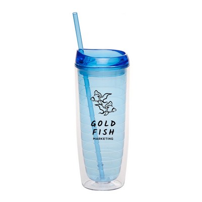 20 oz. Asteroid Double-Wall Acrylic Tumbler (1 Color Imprint)