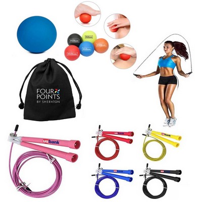 Kidder Spiky Massage Ball + Jump Rope