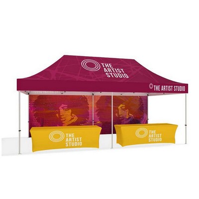 20' Tent Graphics - Top, Double Sided Backwall, & 2 Double Sided Sidewalls