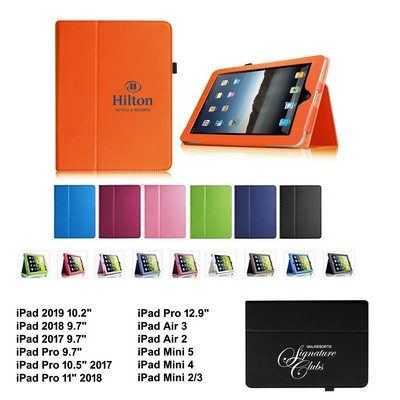 Kidder iPad 10.2" Leatherette Stand Case (Orange)