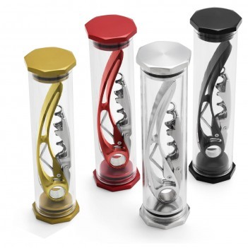 Aria™ Open Design Double Lever Corkscrew in Aluminum Tube