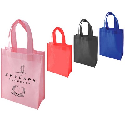 8"W x 10"H x 4.25"D Non-Woven Mini Gift Tote Bag