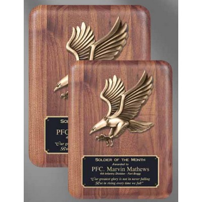 8" x 10" Walnut Plaque w/Eagle