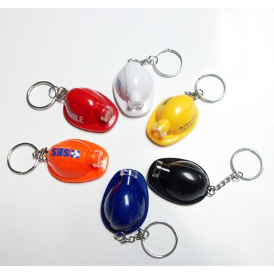 Hard Hat LED Light Keychain