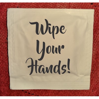 Wipe Your Hands-Wet Wipe Packets (pack of 50)