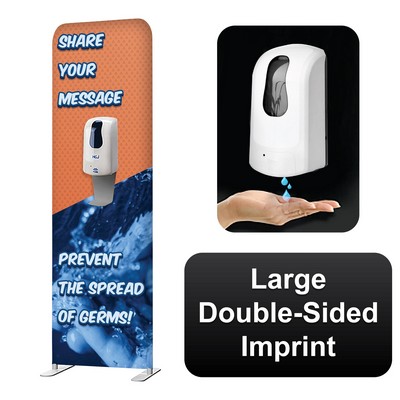 Double Sided Wave Sanitizer Display Stand