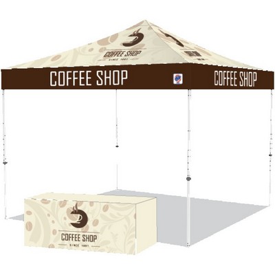 Pyramid™ Instant Shelter® Bundle #3 With Digitally Printed Top and 6' Table Cover