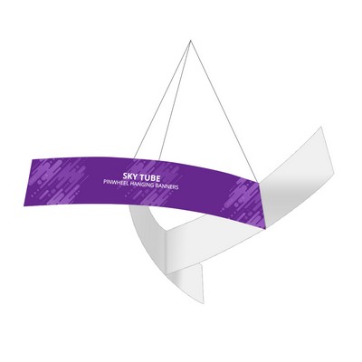 Sky Tube Pinwheel Hanging Banners, Single Sided Package