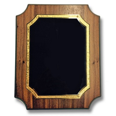 Walnut Veneer Plaque w/Notched Corner (8"x10")