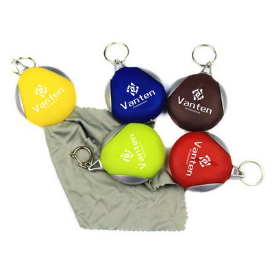 Pocket Microfiber Lens Cloth Keychain