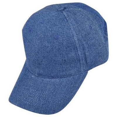 Denim Washed Distressed Looking Cap