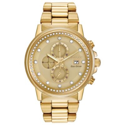 Citizen Unisex NightHawk Eco-Drive Watch w/Champagne Dial