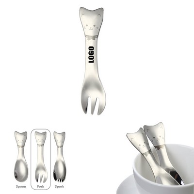 Cat Shaped Dessert Fruit Fork