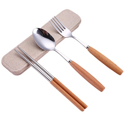 Chopsticks Spoon Fork Set Flatware