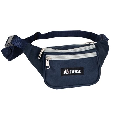 Everest Small Navy Blue/Gray Signature Waist Pack