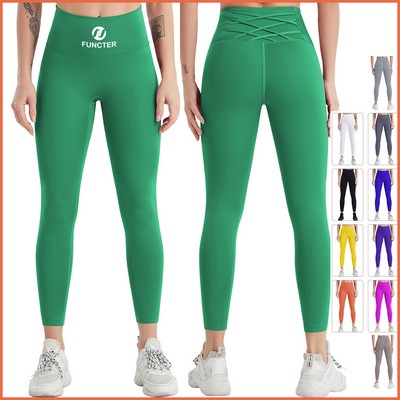 Premium Women's Fitness High Waist Yoga Leggings Tummy Control Sport Tights