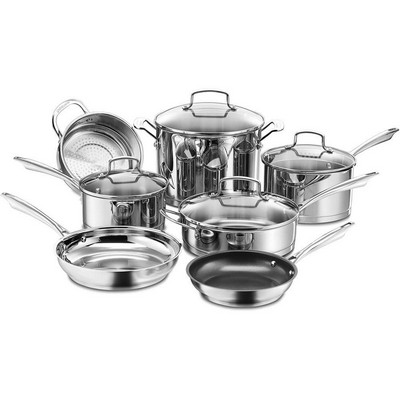 Cuisinart Professional Series 11-Piece Stainless Steel Cookware Set