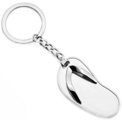 Zinc Alloy Flip Flop Keychain