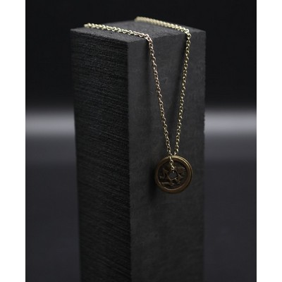 Trinity Vintage Brass Coins Necklace