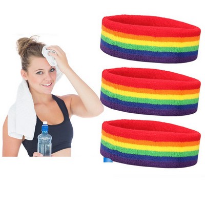 Stripes Rainbow Head Band