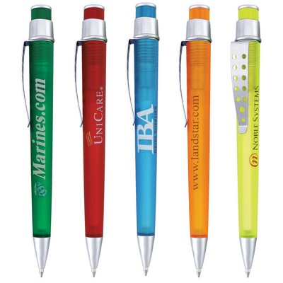 Plantagenet-400 Retractable Translucent Barrel Plastic Pen