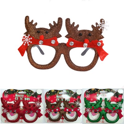 Deer-shaped Christmas glasses