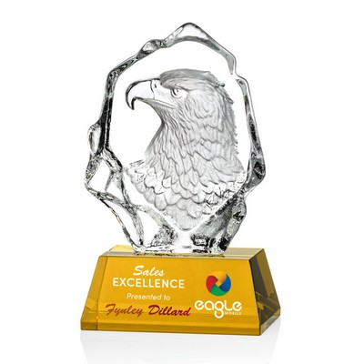 VividPrint™ Award - Ottavia Eagle Head/Amber 7¾"