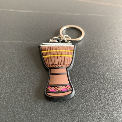 Silicone Djembe Keychain