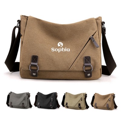 Canvas Shoulder Computer Messenger Bag