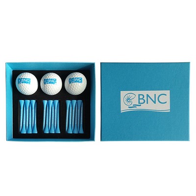 Golf Balls Tees Event Gift Set