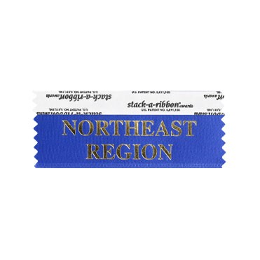 Northeast Region Stk A Rbn Blue Ribbon Gold Imprint