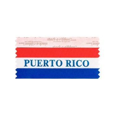 Puerto Rico Stk A Rbn Red/White/Blue Rbn Blueimprint