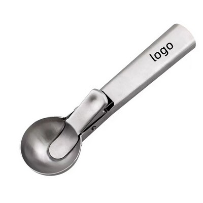 Ice Cream Scoop, Stainless Steel Ice Cream Scooper, Metal Ice Cream Scoops with Trigger