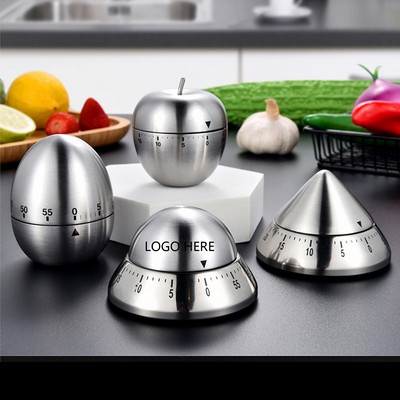 Stainless Steel &Egg Shape Kitchen Timer