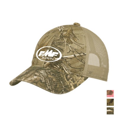 Port Authority® Unstructured Camouflage Mesh Back Cap