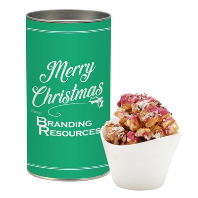 Gourmet Popcorn Tube - Christmas Crunch Popcorn