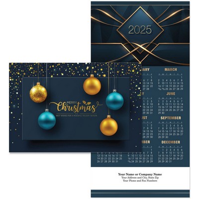 Glistening Bulbs Card To Calendar