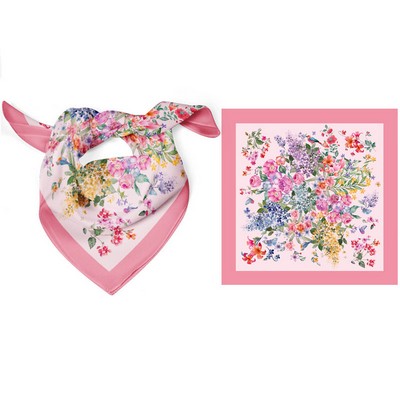 Imitation Silk Polyester Square Headscarf