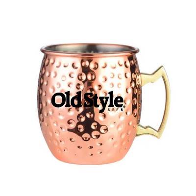 18oz Hammered Copper Moscow Mule