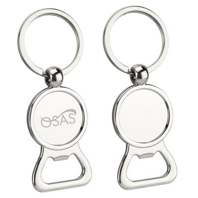 Round Eye Bottle Opener Keychain