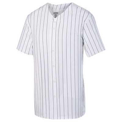 Augusta Unisex Pin Stripe Baseball Jersey