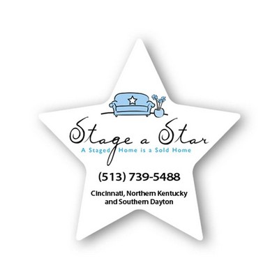 Star Shape Stock Vinyl Magnet - 20mil